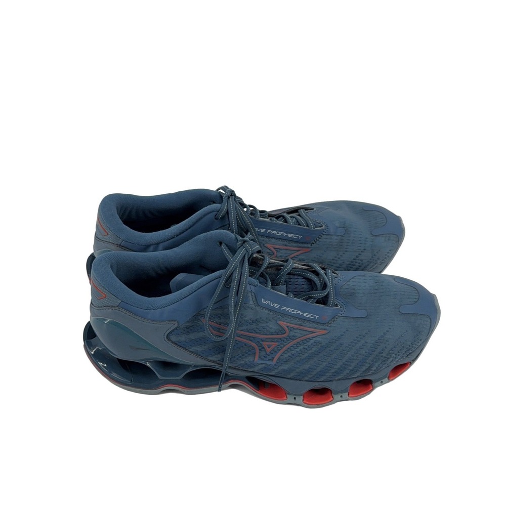 Mizuno‎ Wave Prophecy 12 Men's Running Shoes Blue Red US 11.5 EUR 45 Athletic